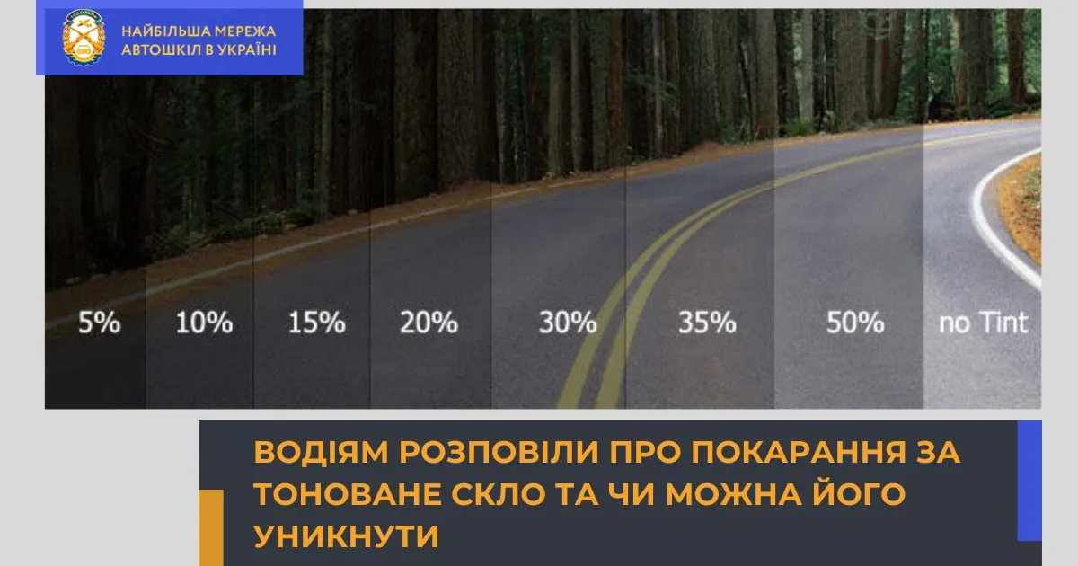 Водіям розповіли про покарання за тоноване скло та чи можна його уникнути